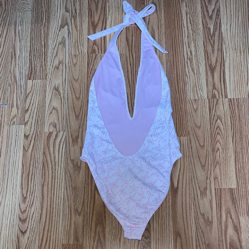 Loveshackfancy Light Pink Patterned One Piece Swi… - image 5